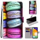For Samsung Galaxy A13 5G Coloured Drawing Cross Texture Horizontal Flip PU Phone Leather Case with Holder & Card Slots & Wallet & Lanyard(Colorful Layer(Colorful Layer Cake)