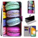 For Samsung Galaxy A33 5G Coloured Drawing Cross Texture Horizontal Flip PU Phone Leather Case with Holder & Card Slots & Wallet & Lanyard(Colorful Layer(Colorful Layer Cake)