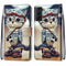 For Samsung Galaxy S22+ 5G Coloured Drawing Cross Texture Horizontal Flip PU Phone Leather Case with Holder & Card Slots & Wallet & Lanyard(Colorful Layer(Leather Shoes Cat)