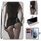 For Samsung Galaxy S22+ 5G Coloured Drawing Cross Texture Horizontal Flip PU Phone Leather Case with Holder & Card Slots & Wallet & Lanyard(Colorful Layer(Miniskirt)
