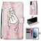 For Samsung Galaxy S22+ 5G Coloured Drawing Cross Texture Horizontal Flip PU Phone Leather Case with Holder & Card Slots & Wallet & Lanyard(Colorful Layer(Pink Hands Than Hearts)