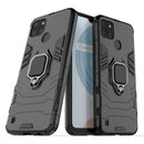 For OPPO Realme C21Y Shockproof PC + TPU Protective Case with Magnetic Ring Holder(Black)