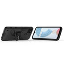 For OPPO Realme C21Y Shockproof PC + TPU Protective Case with Magnetic Ring Holder(Black)
