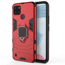 For OPPO Realme C21Y Shockproof PC + TPU Protective Case with Magnetic Ring Holder(Red)