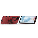For OPPO Realme C21Y Shockproof PC + TPU Protective Case with Magnetic Ring Holder(Red)