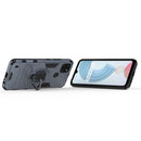 For OPPO Realme C21Y Shockproof PC + TPU Protective Case with Magnetic Ring Holder(Navy Blue)