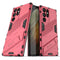 For Samsung Galaxy S22 Ultra 5G Punk Armor 2 in 1 PC + TPU Shockproof Phone Case with Invisible Holder(Light Red)