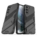 For Samsung Galaxy S22 5G Punk Armor 2 in 1 PC + TPU Shockproof Phone Case with Invisible Holder(Black)