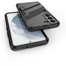 For Samsung Galaxy S22 5G Punk Armor 2 in 1 PC + TPU Shockproof Phone Case with Invisible Holder(Black)