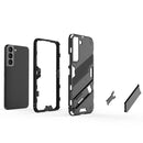 For Samsung Galaxy S22 5G Punk Armor 2 in 1 PC + TPU Shockproof Phone Case with Invisible Holder(Red)