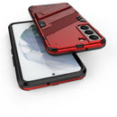 For Samsung Galaxy S22 5G Punk Armor 2 in 1 PC + TPU Shockproof Phone Case with Invisible Holder(Red)