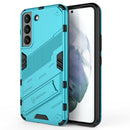 For Samsung Galaxy S22 5G Punk Armor 2 in 1 PC + TPU Shockproof Phone Case with Invisible Holder(Blue)