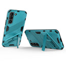 For Samsung Galaxy S22 5G Punk Armor 2 in 1 PC + TPU Shockproof Phone Case with Invisible Holder(Blue)