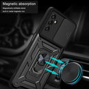 For Samsung Galaxy A13 5G Sliding Camera Cover Design TPU+PC Phone Protective Case(Black)