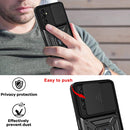 For Samsung Galaxy A13 5G Sliding Camera Cover Design TPU+PC Phone Protective Case(Black)