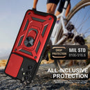 For Samsung Galaxy A13 5G Sliding Camera Cover Design TPU+PC Phone Protective Case(Red)