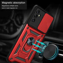For Samsung Galaxy A13 5G Sliding Camera Cover Design TPU+PC Phone Protective Case(Red)