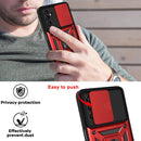 For Samsung Galaxy A13 5G Sliding Camera Cover Design TPU+PC Phone Protective Case(Red)