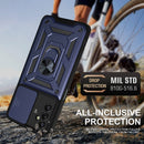 For Samsung Galaxy A13 5G Sliding Camera Cover Design TPU+PC Phone Protective Case(Blue)