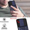 For Samsung Galaxy A13 5G Sliding Camera Cover Design TPU+PC Phone Protective Case(Blue)