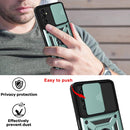 For Samsung Galaxy A13 5G Sliding Camera Cover Design TPU+PC Phone Protective Case(Deep Green)