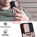 For Samsung Galaxy A13 5G Sliding Camera Cover Design TPU+PC Phone Protective Case(Rose Gold)