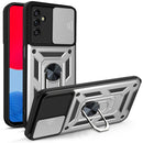 For Samsung Galaxy A13 5G Sliding Camera Cover Design TPU+PC Phone Protective Case(Silver)