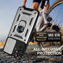 For Samsung Galaxy A13 5G Sliding Camera Cover Design TPU+PC Phone Protective Case(Silver)