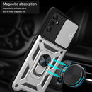 For Samsung Galaxy A13 5G Sliding Camera Cover Design TPU+PC Phone Protective Case(Silver)