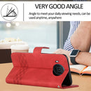 For Nokia X20 Cubic Skin Feel Flip Leather Phone Case(Red)