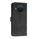 For Nokia X20 Cubic Skin Feel Flip Leather Phone Case(Black)