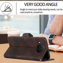 For Nokia X20 Cubic Skin Feel Flip Leather Phone Case(Dark Coffee)