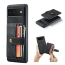 For Google Pixel 6 Pro JEEHOOD RFID Blocking Anti-Theft Wallet Phone Case(Black)