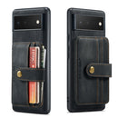For Google Pixel 6 Pro JEEHOOD RFID Blocking Anti-Theft Wallet Phone Case(Black)