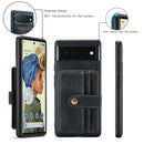 For Google Pixel 6 Pro JEEHOOD RFID Blocking Anti-Theft Wallet Phone Case(Black)
