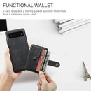 For Google Pixel 6 Pro JEEHOOD RFID Blocking Anti-Theft Wallet Phone Case(Black)