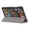 For Lenovo Tab M8 Coloured Drawing Pattern Horizontal Deformation Flip Leather Case with Three-folding Holder(Graffiti)