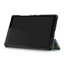 For Lenovo Tab M8 Coloured Drawing Pattern Horizontal Deformation Flip Leather Case with Three-folding Holder(Apricot Flower)