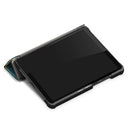 For Lenovo Tab M8 Coloured Drawing Pattern Horizontal Deformation Flip Leather Case with Three-folding Holder(Apricot Flower)