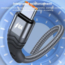 ADC-005 6A USB to USB-C / Type-C Weave Fast Charging Data Cable, Length:0.5m(Silver)