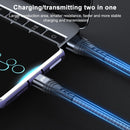 ADC-005 6A USB to USB-C / Type-C Weave Fast Charging Data Cable, Length:0.5m(Black)