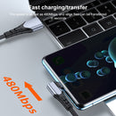 6A 66W USB to USB-C / Type-C Elbow Mobile Phone Game Fast Data Cable, Length:1m(Grey)