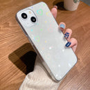 Colorful Laser Love TPU Phone Case For iPhone 13 mini(White)