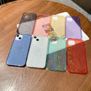 Colorful Laser Love TPU Phone Case For iPhone 13 Pro(Green)