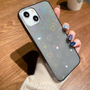 Colorful Laser Love TPU Phone Case For iPhone 13 Pro Max(Black)