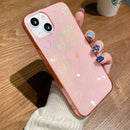 Colorful Laser Love TPU Phone Case For iPhone 13 Pro Max(Pink)
