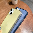 Colorful Laser Love TPU Phone Case For iPhone 13 Pro Max(Yellow)