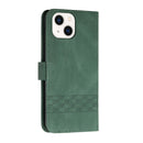 Cubic Skin Feel Flip Leather Phone Case For iPhone 13 mini(Green)