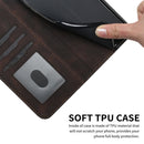 Cubic Skin Feel Flip Leather Phone Case For iPhone 12 / 12 Pro(Brown)