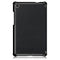 For Lenovo Tab M8 Custer Texture Horizontal Flip Smart TPU Leather Case with Three-folding Holder(Black)